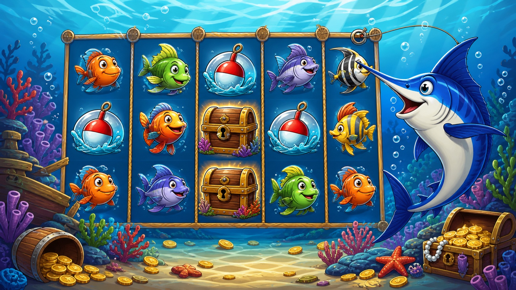 Schermata gameplay Mega Greatest Catch Blue Marlin